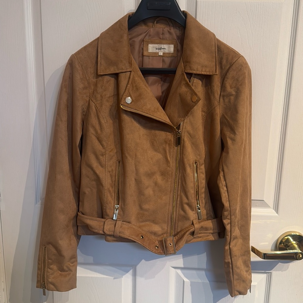 Faux Leather Motorcycle Jacket